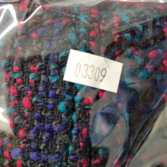 Talbots Tweed Pencil Skirt Womens 10 Petites Blue Wool Blend Lined Zipper Career - Picture 9 of 9